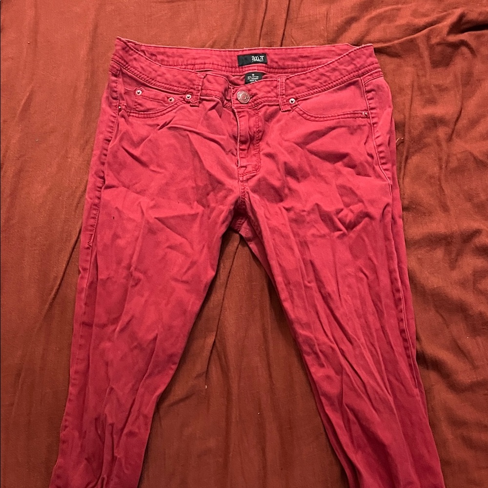 Red Skinny Jeans